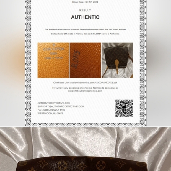 Louis Vuitton This beautiful GM size Authentic Cartouchiere CB Selling for $895. - Picture 11 of 14